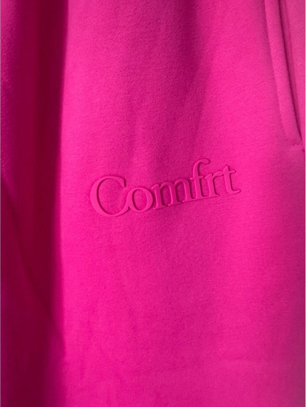 Comfrt Pink Fleece Sweatpants with Elastic Waistband